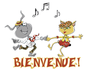 Gif animé bienvenue danse